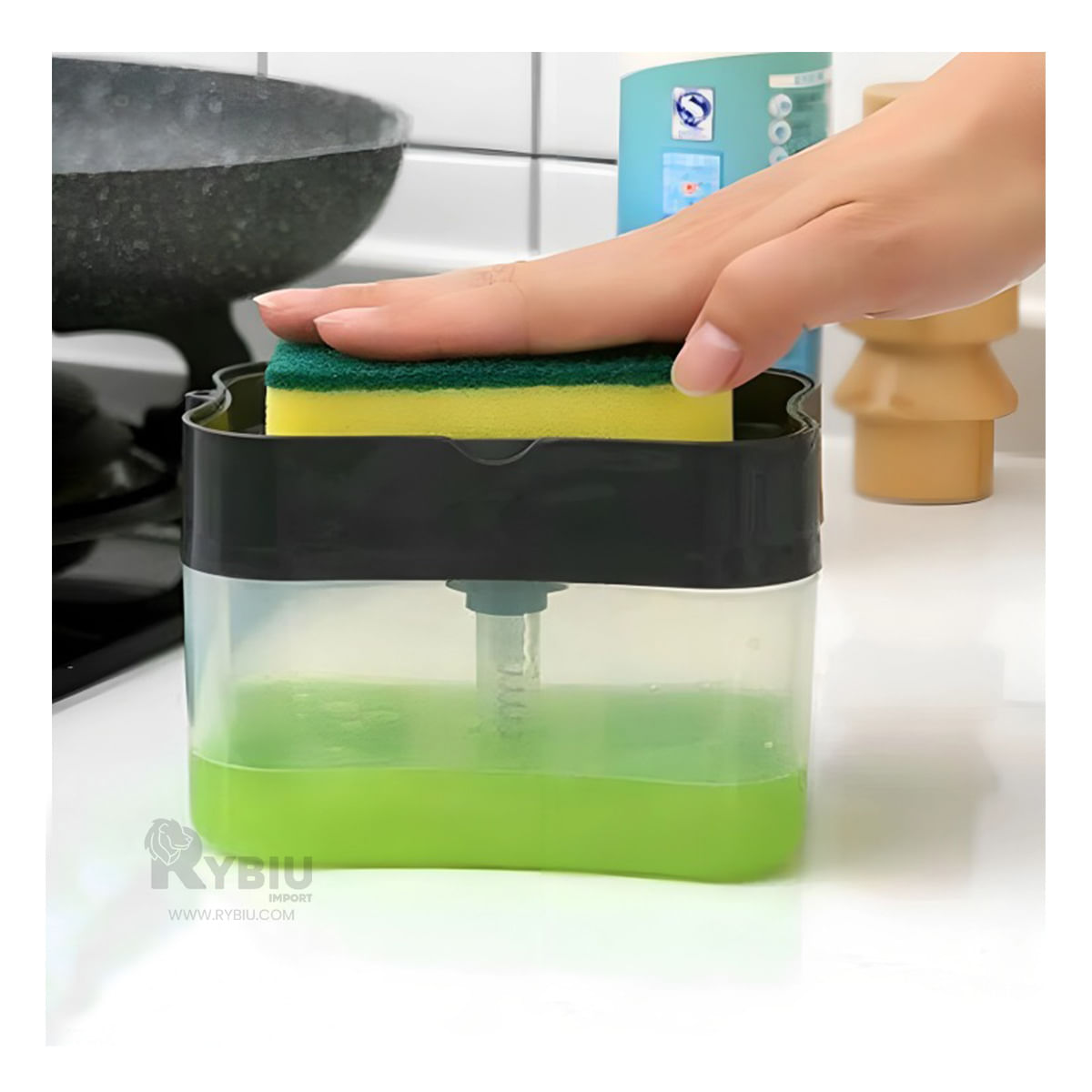 Dispensador de Plastico en Color Negro Y+Papel de Regalo