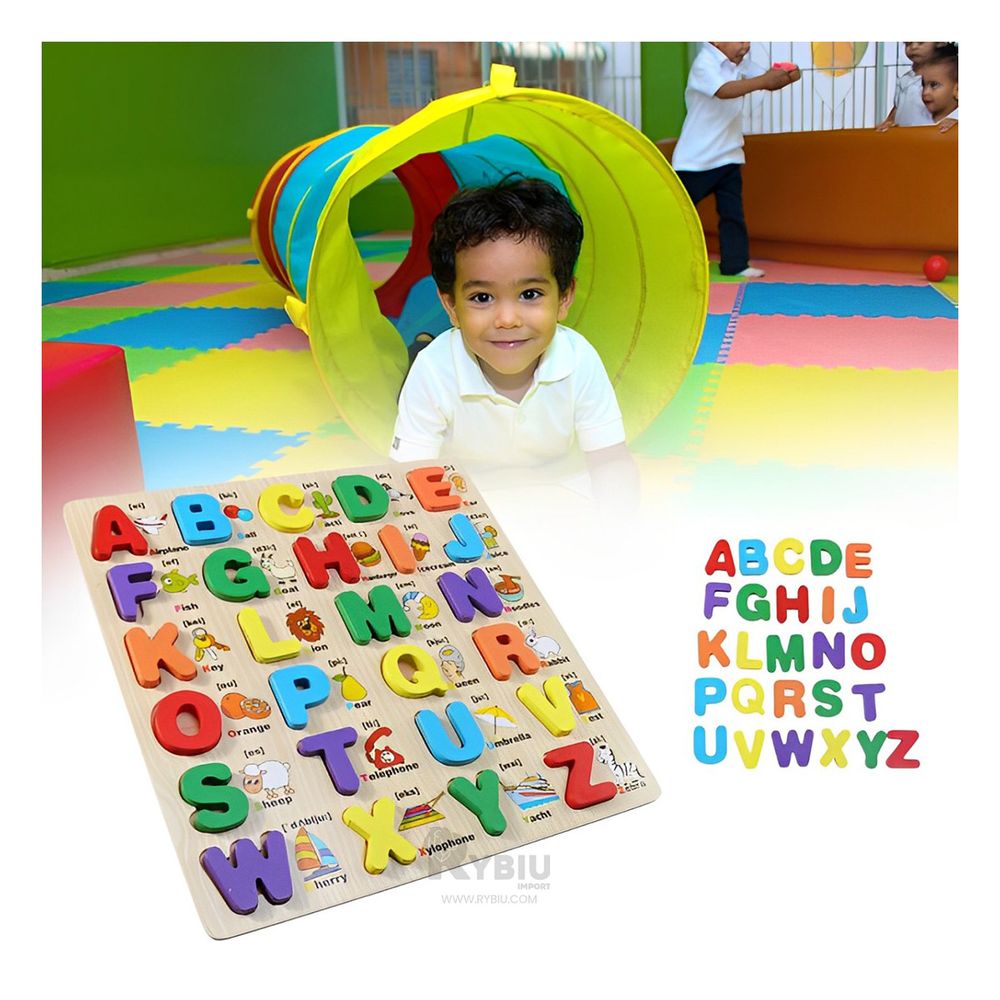 Juego Abecedario de Letras Encajables Multicolor Y+Agendita Juego Abecedario de Letras Encajables Multicolor Y+Agendita