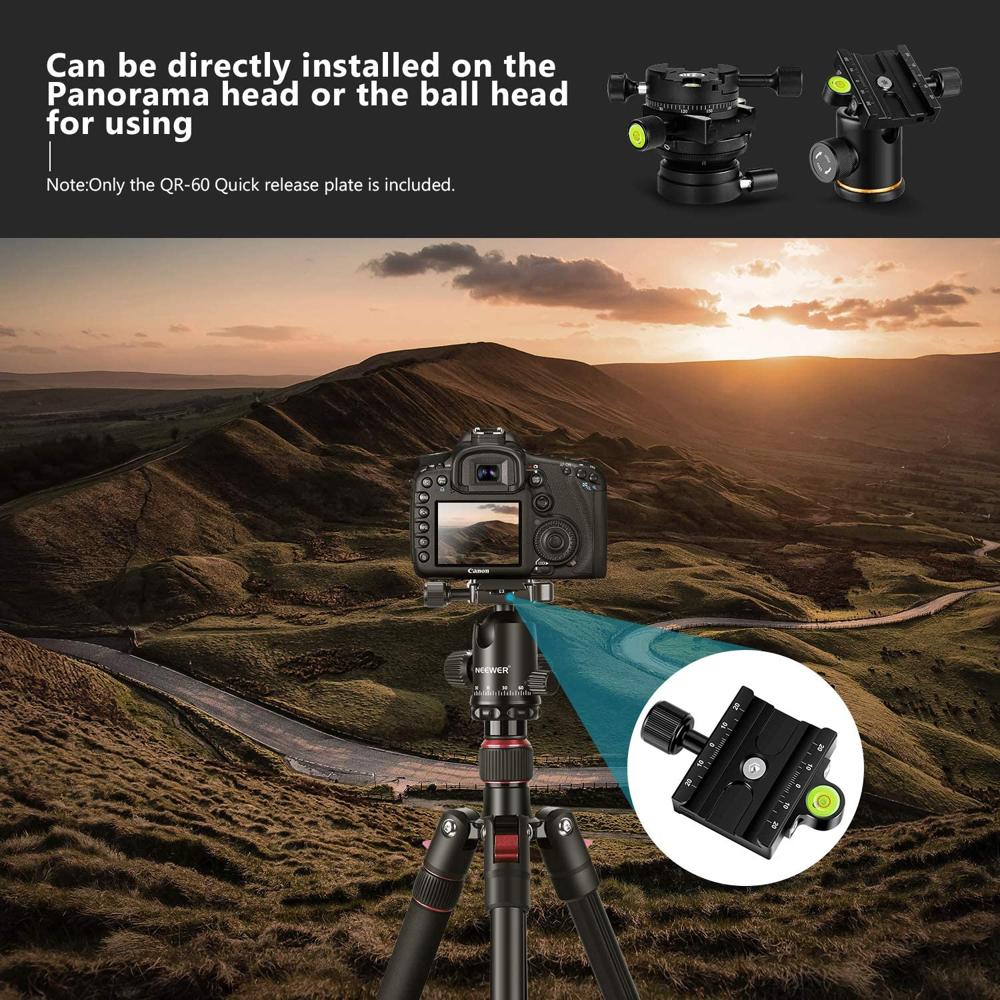 NEEWER Arca Schnellwechselplatte - Kamera Adapter Für Stativ & Gimbal