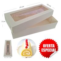 50 Cajas de Pionono Keke Ingles de 24 cm. de Largo