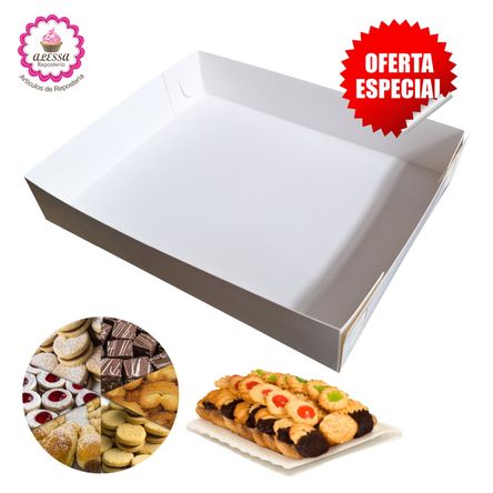 100 Cajas de Bocaditos sin Tapa para Repostería