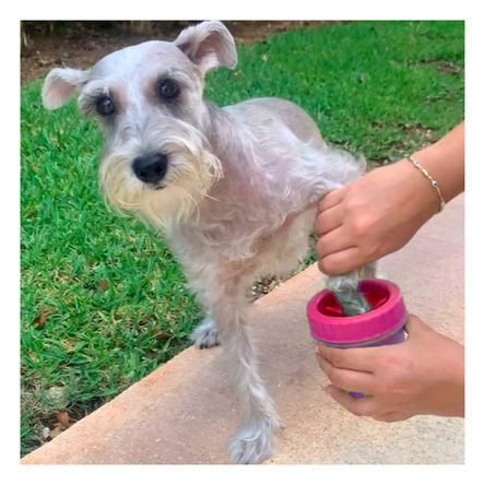 Limpiador de Patas Funcional para Mascotas Color Rosado Limpiador de Patas Funcional para Mascotas Color Rosado