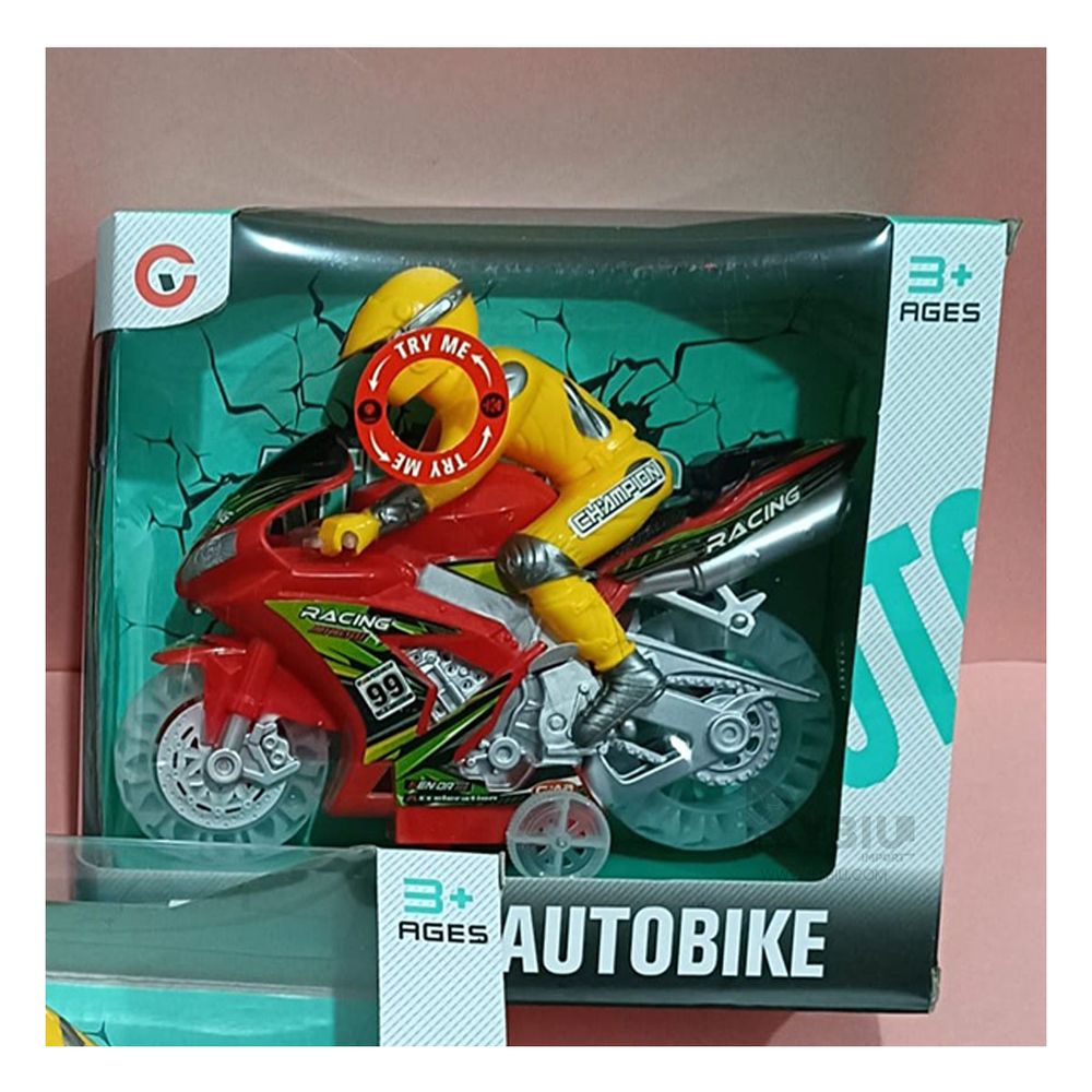 Moto Pequeña para Jugar de Color Rojo Y+Papel de Regalo Moto Pequeña para Jugar de Color Rojo Y+Papel de Regalo