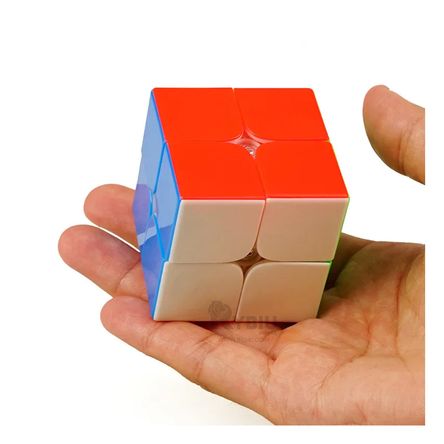 Cubo 2x2 de Plastico Multicolor Y+Stickers