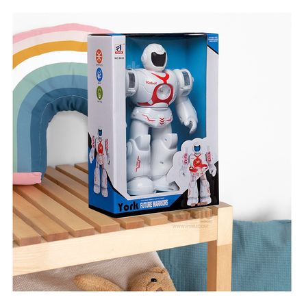 Robot Funcional con Luz y Sonido en Color Naranja Robot Funcional con Luz y Sonido en Color Naranja