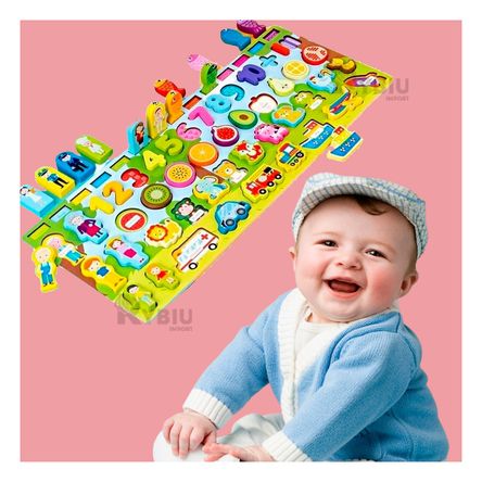 Montesori para Juegos Infantiles en Madera Y+Papel de Regalo