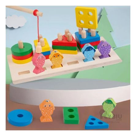 Columnas para Encajar Formas de Peces Y+Agendita Columnas para Encajar Formas de Peces Y+Agendita