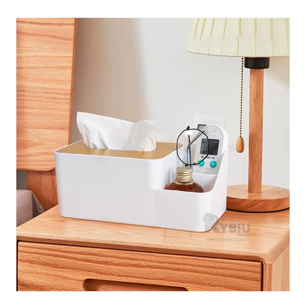 Servilletero Multifuncional con Compartimientos Color Blanco Servilletero Multifuncional con Compartimientos Color Blanco