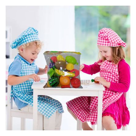 Pack de Frutas con Tabla de Picar Didactico Multicolor Pack de Frutas con Tabla de Picar Didactico Multicolor