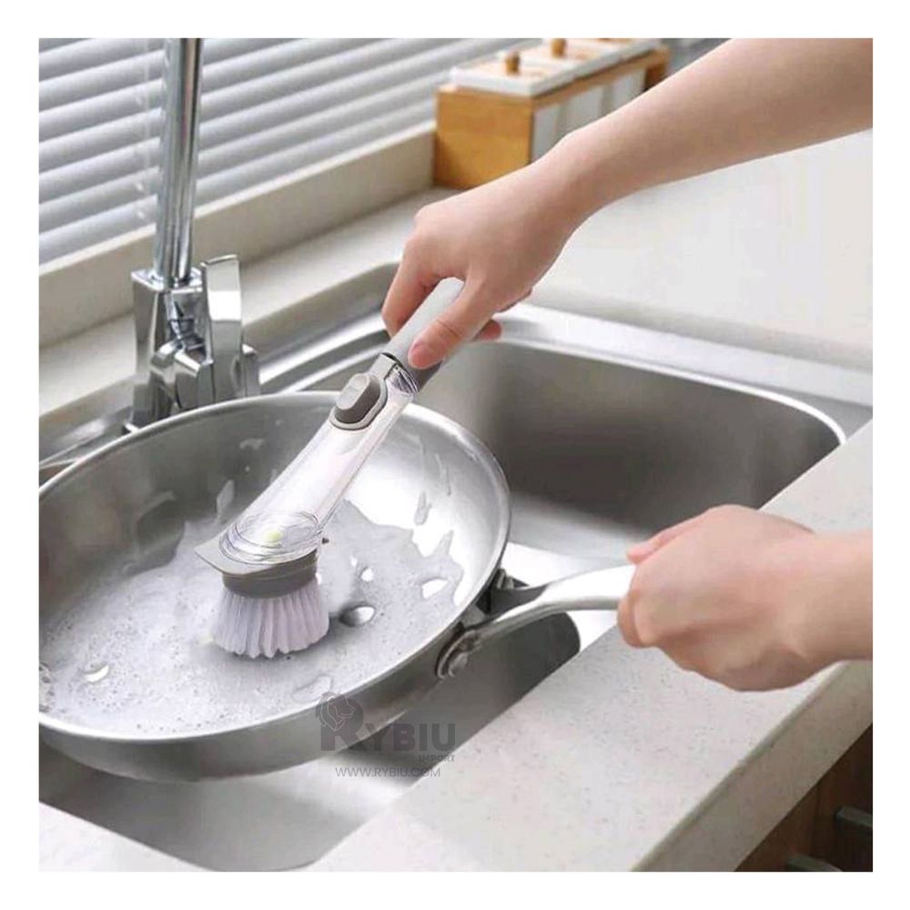 Cepillo Dispensador de Jabon Liquido en Color Plomo Cepillo Dispensador de Jabon Liquido en Color Plomo