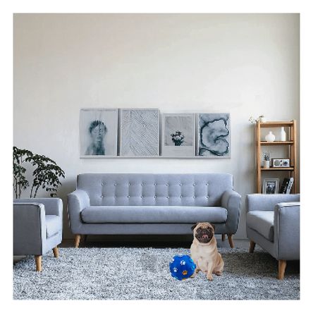 Pelota de Plastico en Azul Talla L Y+Papel de Regalo