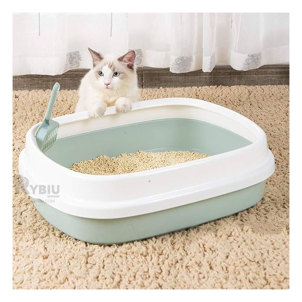 Arenero Estetico para Baño de Felinos 48x40x12.5 Verde Arenero Estetico para Baño de Felinos 48x40x12.5 Verde