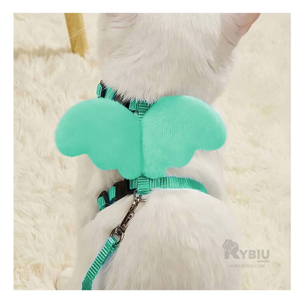 Arnes Regulable para Pet con Alitas Pequeña Color Turquesa Arnes Regulable para Pet con Alitas Pequeña Color Turquesa