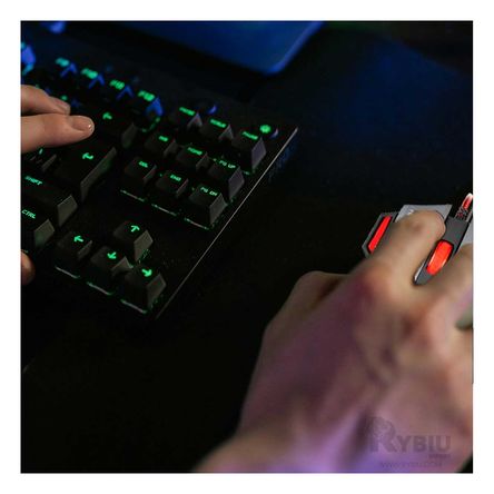 Raton con 7 Botones Funcionales para Gamers Negro Y+Stickers Raton con 7 Botones Funcionales para Gamers Negro Y+Stickers