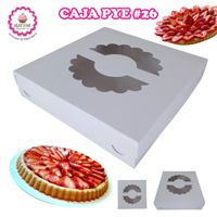 50 Cajas de Pye de 26 cm. para Repostería