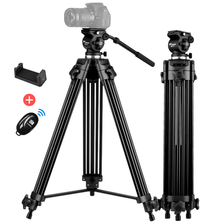 Trípode Profesional 190 Cm Weifeng WT-717 Disparador Bluetooth Trípode Profesional 190 Cm Weifeng WT-717 Disparador Bluetooth