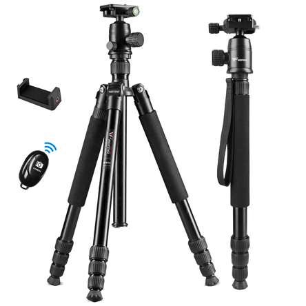 Trípode Profesional 160 Cm Weifeng WF-6620A Disparador Bluetooth Trípode Profesional 160 Cm Weifeng WF-6620A Disparador Bluetooth