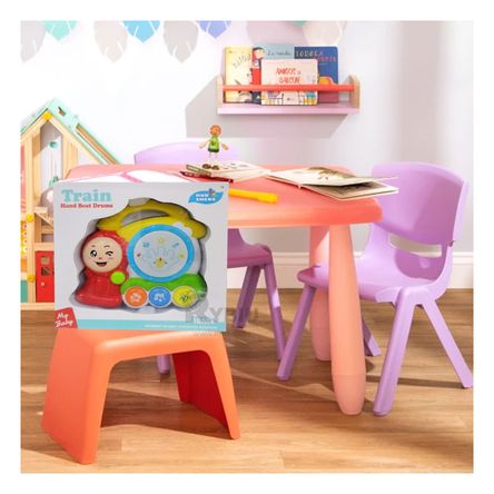 Tambor de Plastico Multicolor Y+Stickers Tambor de Plastico Multicolor Y+Stickers