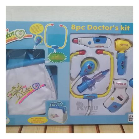 Set de Juguete de Hospital de Tono Azul Y+Stickers