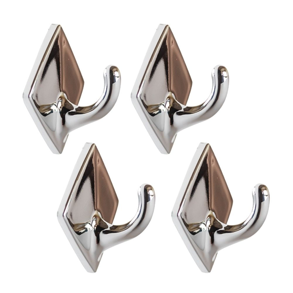 Ganchos Adhesivos Diamante x 4 unidades Metal Basa