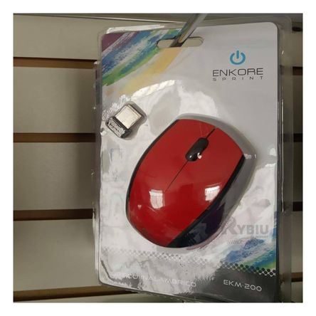 Mouse de Navegacion Sencilla y Control Fluido en Rojo