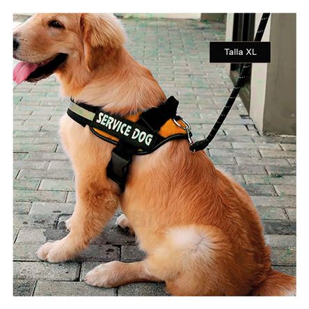 Arnes Pechera Service Dog Talla XL de Color Anaranjado Arnes Pechera Service Dog Talla XL de Color Anaranjado