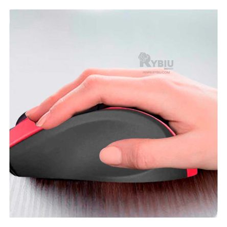 Mouse Ergonomico y Funcional EKM200 Sprint en Color Rojo