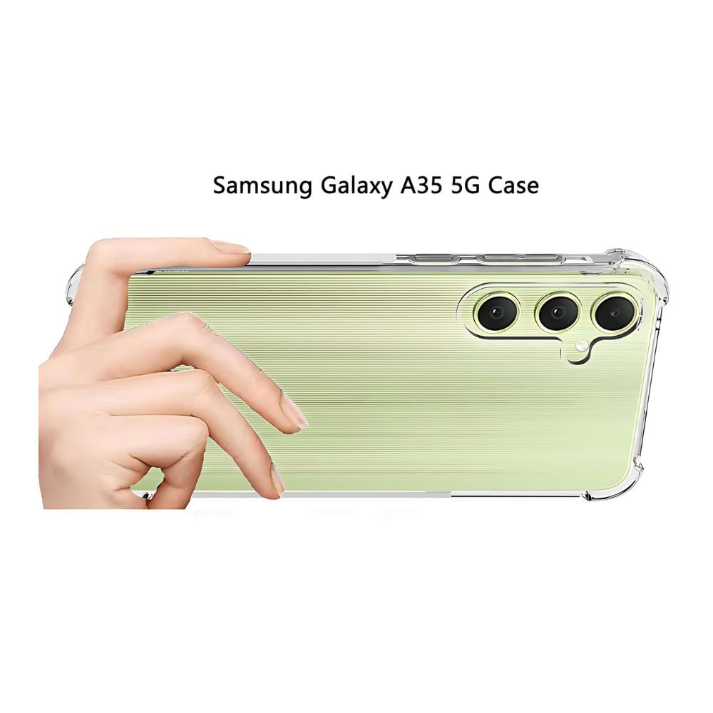 Case Space transparente con mica para Samsung A35