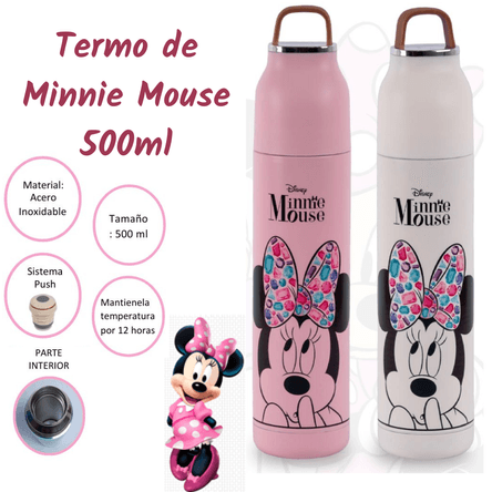 Termo de Acero Disney  Minnie Mouse  500ml