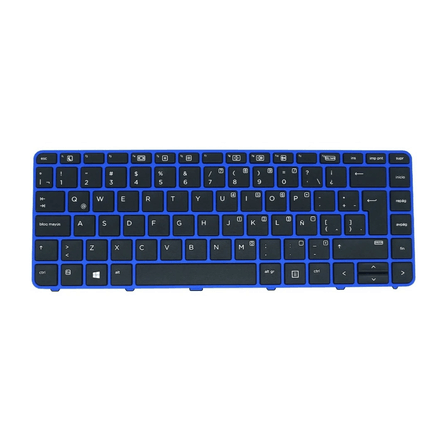 Teclado para Laptop Hp Probook 440-G3 640-G2 Frame azul Teclado para Laptop Hp Probook 440-G3 640-G2 Frame azul