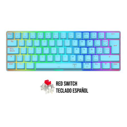 Teclado T-Dagger ARENA RGB T-TGK321B-RGB-SP BLUE RED SWITCH