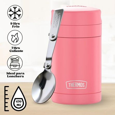 Termo de Comida para Niños FOOD 470 Ml Rosado