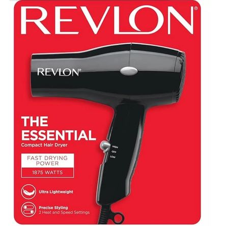 Secadora De Cabello Revlon Viajera 1850w 2 Velocidades Iones