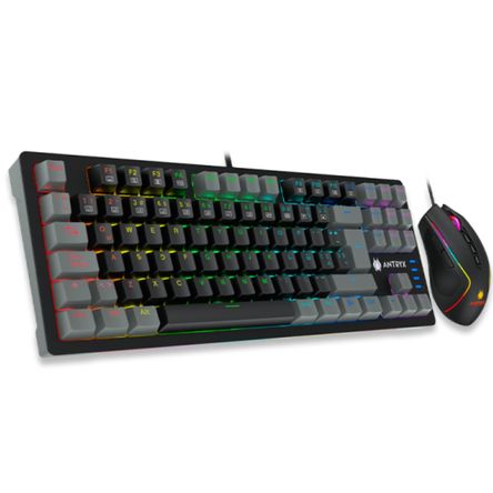 Kit Gamer Antryx Teclado Mecánico y Mouse GC-5500 Switch Azul