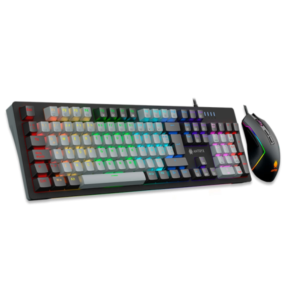 Kit Gamer Antryx Teclado Mecánico y Mouse GC-5600 Switch Azul Kit Gamer Antryx Teclado Mecánico y Mouse GC-5600 Switch Azul