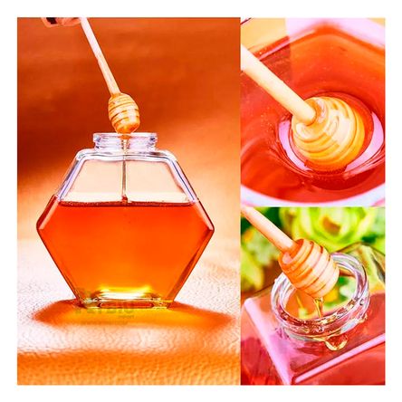 Frasco Transparente de Tapa Madera Y+Papel de Regalo Frasco Transparente de Tapa Madera Y+Papel de Regalo