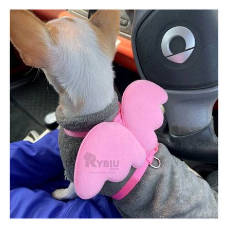Arnes Regulable para Pet con Alitas Pequeña en Color Rosado Arnes Regulable para Pet con Alitas Pequeña en Color Rosado