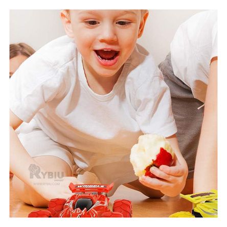 Carro Acrobatico en Caja de Color Rojo para Niños Rojo