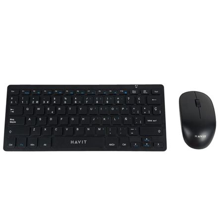 Kit Office HAVIT KB255GCM Teclado y Mouse Inalámbrico Negro Kit Office HAVIT KB255GCM Teclado y Mouse Inalámbrico Negro