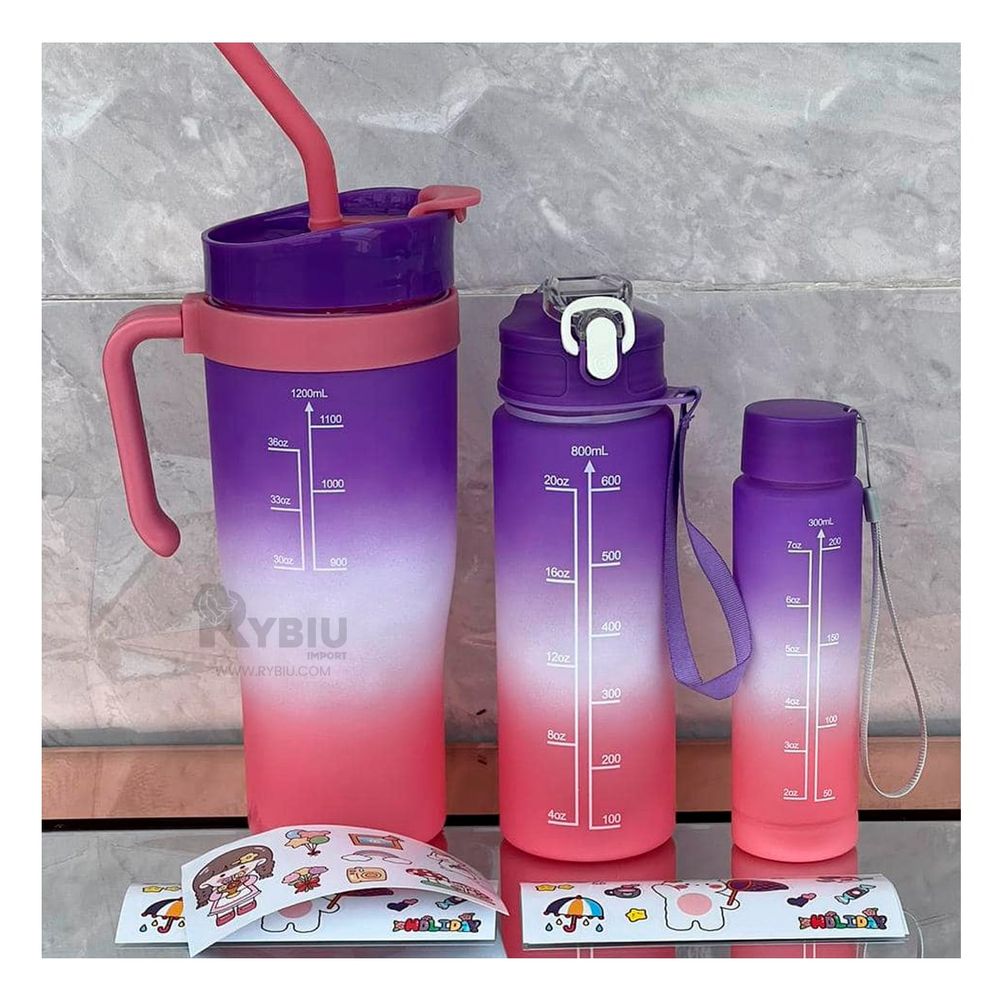 Tomatodo Set de 3 con Figuritas 2D Morado Y+Papel de Regalo Tomatodo Set de 3 con Figuritas 2D Morado Y+Papel de Regalo