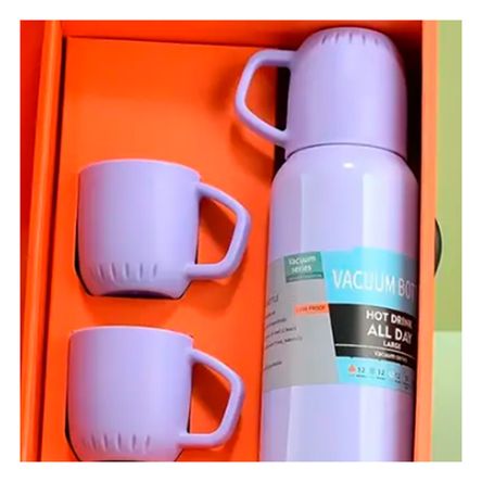 Termo Duradero Bonito en Tonalidad Lila Y+Papel de Regalo Termo Duradero Bonito en Tonalidad Lila Y+Papel de Regalo