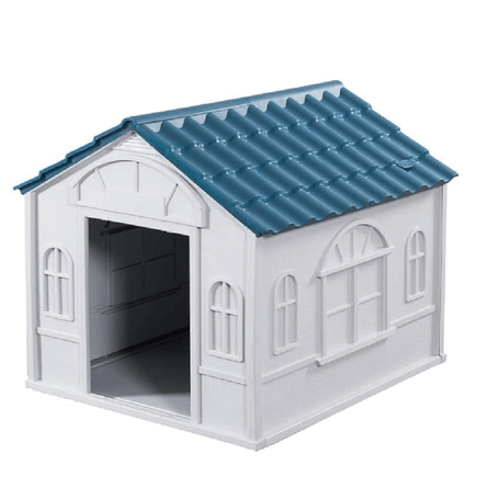 Casa Premium Para Perro con Techo Celeste Casa Premium Para Perro con Techo Celeste