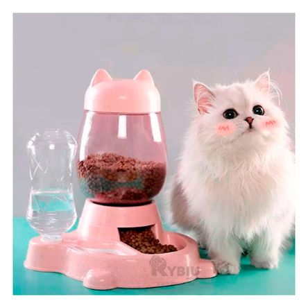 Comedero para Mascotas de Color Rosado Y+Papel de Regalo Comedero para Mascotas de Color Rosado Y+Papel de Regalo