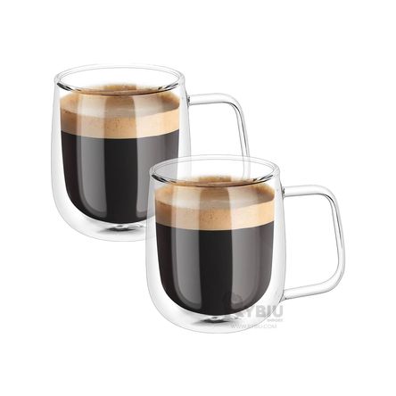 Taza Doble Capa 100 ML en Transparente Y+Stickers Taza Doble Capa 100 ML en Transparente Y+Stickers