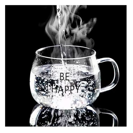 Taza para el Cafe en Color Transparente Y+Stickers Taza para el Cafe en Color Transparente Y+Stickers