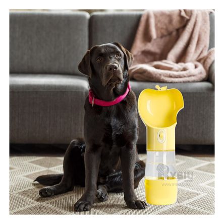 Dispensador de Agua para Perros en Color Amarillo Y+Agendita