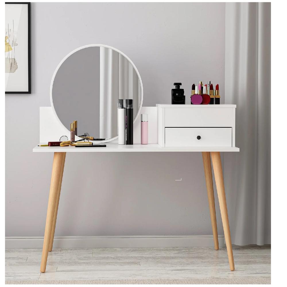 Tocador Vintage TU MESITA Aria color Blanco 1 cajón 1 puerta