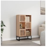 Librero Multiusos TU MESITA Beltran color Haya 3 puertas