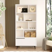Librero Moderno TU MESITA Manfer color Blanco 1 puerta