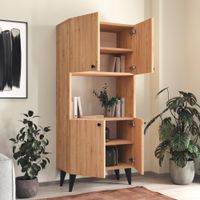 Librero Armario TU MESITA Bogota color Haya 4 puertas